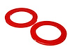 3-6116R Coil Spring Isolator Set, Front Upper Fits Select 1968-1996 GM Models [Red] - image 1