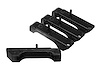 3.6117G Radiator Isolator Pad Set for 1968-1987 GM Model Cars and Trucks with Small Block & 3-Row Radiator [Black] - image 1