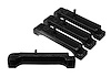 3.6118G Radiator Isolator Pad Set for 1968-1987 GM Model Cars and Trucks with Big Block & 4-Row Radiator [Black] - image 1