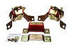 Polyurethane Motor and Transmission Mount, Zinc Hardware, Red - image 1