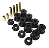 Polyurethane Front Leaf Spring Bushing and Shackle Set, 2 in. Eye ID, Black - image 1