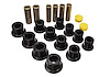 Polyurethane Front Leaf Spring Bushing Set, Zinc Hardware, Black - image 1