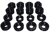Body Mount Bushing Set 2008-2016 Ford F-Series Super Duty Truck 2/4WD Crew Cab - Black Bushings - image 1