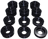Body Mount Bushing Set 2008-2016 Ford F-Series Super Duty Truck 2/4WD Standard/Super Cab - Black Bushings - image 1