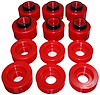 Body Mount Bushing Set 2008-2016 Ford F-Series Super Duty Truck 2/4WD Standard/Super Cab - Red Bushings - image 1