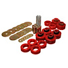 Body Cab Mount Set Red Performance Polyurethane Includes Hardware - image 1