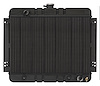 CHN540AB Black Night Rider Series Aluminum Radiator for 1962-1967 Chevy Nova, Auto Trans - image 1