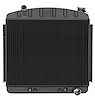 CHT563A-7B Black Night Rider Series Aluminum Performance Radiator for 1957 Tri-5 Chevy 6 Cylinder; Front Mount - image 1