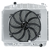 Aluminum Performance Radiator with Fan 1957 Full Size Chevy - image 1