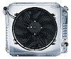 Aluminum Performance Radiator with Fan 1966-1977 Ford Bronco