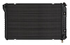 GMB57AB Black Night Rider Series Aluminum Radiator for 1984-1987 Buick Grand National/Regal Turbo - image 1