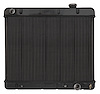 GMT555AB Black Night Rider Series Aluminum Radiator for 1963-1966 Chevy/GMC Pickup, Auto Trans - image 1