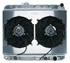 Aluminum Performance Radiator with Fan & Shroud Kit  1964-1965 Pontiac GTO, Tempest, LeMans With AC - Automatic Transmission - image 1
