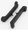 IGM03 Rubber Radiator Insulators for 1968-1978 Chevy Chevelle, El Camino, 1970-1981 Chevy Camaro, 1968-1979 Chevy Nova [Pair]