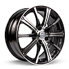 081005 RTX-Series Spark Wheel [Size: 15" x 6"] Black Machined Finish