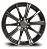 081005 RTX-Series Spark Wheel [Size: 15" x 6"] Black Machined Finish - image 2