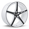 081105 R-Spec Series Illusion Wheel [Size: 17" x 7.50"] White & Black Finish - image 1