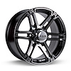 081251 Off-Road Series Slate Wheel [Size: 17" x 8"] Black Machined Finish