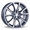 081630 RTX-Series Contour Wheel [Size: 18" x 8"] Gunmetal Machined Finish - image 1