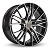 081920 RTX-Series Vertex Wheel [Size: 18" x 8"] Black Machined Finish