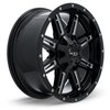 082086 Off-Road Series Ravine Wheel [Size: 17" x 8"] Black Milled Finish - image 3