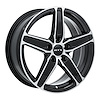 082338 RTX-Series Frost Wheel [Size: 17" x 7"] Black Machined Finish - image 1