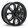 082409 RTX-Series Black Widow Wheel [Size: 20" x 9"] Satin Black Finish