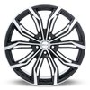 082422 RTX-Series Black Widow Wheel [Size: 17" x 7.50"] Black Machined Finish - image 2