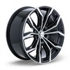 082423 RTX-Series Black Widow Wheel [Size: 18" x 8"] Black Machined Finish - image 3