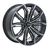 082438 RTX-Series Black Widow Wheel [Size: 18" x 8"] Black Machined Grey Finish