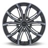 082438 RTX-Series Black Widow Wheel [Size: 18" x 8"] Black Machined Grey Finish - image 2