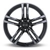 082616 OE-Series Graz Wheel [Size: 19" x 8.50"] Black Machined Red Finish - image 2