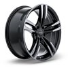 082616 OE-Series Graz Wheel [Size: 19" x 8.50"] Black Machined Red Finish - image 3
