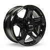 082740 RTX-Series Courier Wheel [Size: 16" x 7"] Gloss Black Finish