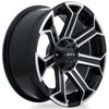 082920 Off-Road Series Peak Wheel [Size: 18" x 9"] Gloss Black Machined Finish - image 3