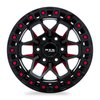 082930 Off-Road Series Zion Wheel [Size: 17" x 9"] Black Milled Red Finish - image 2