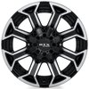 082950 Off-Road Series Peak Wheel [Size: 18" x 9"] Gloss Black Machined Finish - image 2