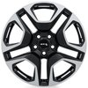 082975 OE-Series Osaka Wheel [Size: 19" x 7.50"] Satin Black Machined Finish - image 2