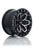 082981 Off-Road Series Zion Wheel [Size: 17" x 9"] Gloss Black Machined Finish - image 3