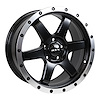 083014 RTX-Series Dakar Wheel [Size: 17" x 8"] Satin Black Machined Edge Lip Finish