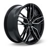 083047 RTX-Series Scepter Wheel [Size: 17" x 7.50"] Gloss Black Machined Finish - image 3