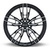 083048 RTX-Series Scepter Wheel [Size: 18" x 8"] Gloss Black Machined Finish - image 2