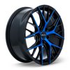 083054 RTX-Series Valkyrie Wheel [Size: 18" x 8"] Gloss Black Machined Blue Finish - image 3