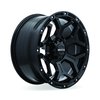 083112 Off-Road Series Goliath Wheel [Size: 18" x 9"] Satin Black w/ Milled Rivets Finish - image 3