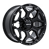 083114 Off-Road Series Goliath Wheel [Size: 20" x 9"] Satin Black w/ Milled Rivets Finish