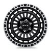 083131 Off-Road Series Moab Wheel [Size: 17" x 9"] Gloss Black Machined Lip Finish - image 2