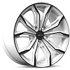 083258 RTX-Series Black Widow Wheel [Size: 18" x 8"] White & Black Finish - image 1