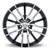 507408 OE-Series Passau Wheel [Size: 20" x 9"] Gloss Black Machined Face Finish - image 2