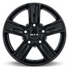 507434 RTX-Series Transit Wheel [Size: 16" x 6.50"] Gloss Black Finish - image 2