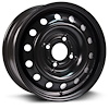 X46645 Steel Wheel [Size: 16" x 6.50"] Black Finish - image 1